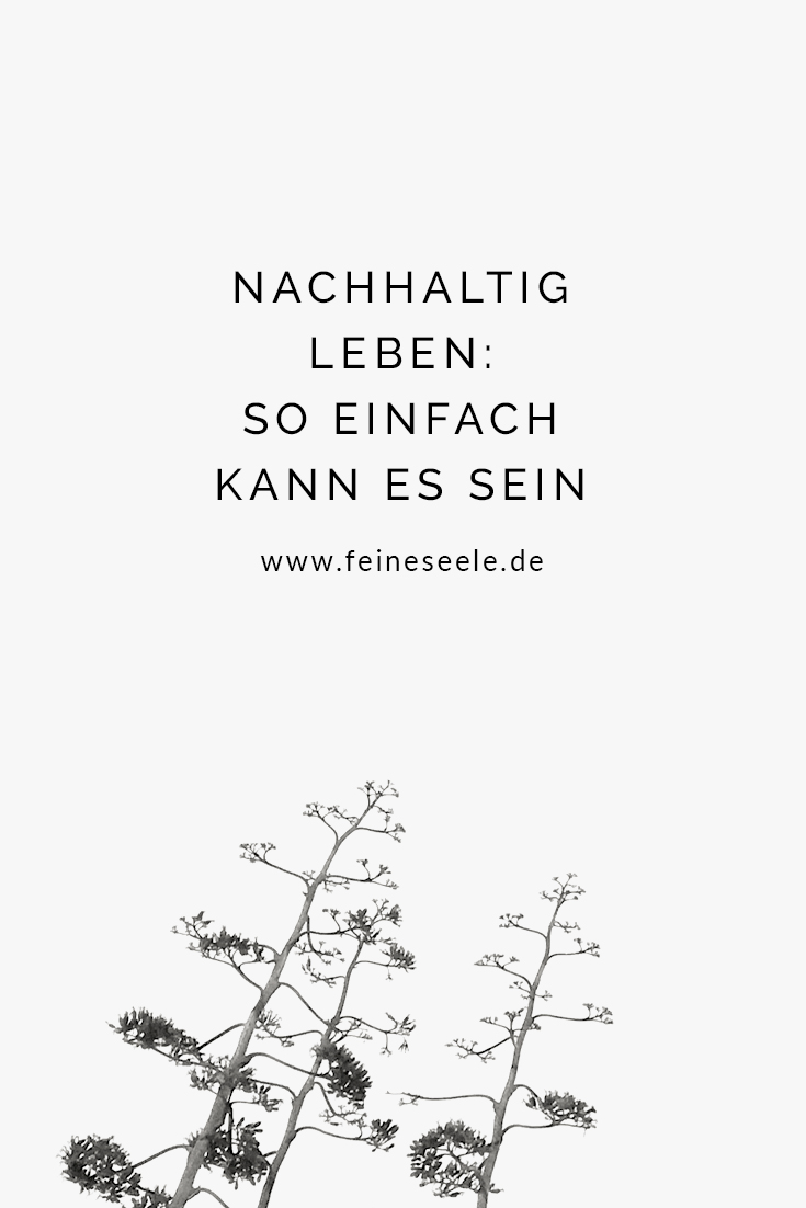 Nachhaltig leben